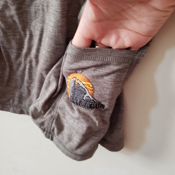 Tragur Grey Racerback Tank Top XS - Picture 4 of 5